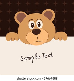 bear and text box