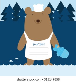 A bear that caught a fish
