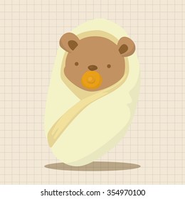 bear theme elements vector, eps