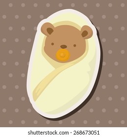 bear theme elements vector,eps