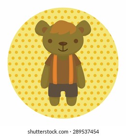 bear theme elements vector,eps