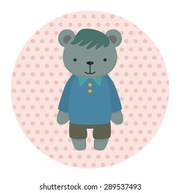 bear theme elements vector,eps