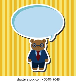 bear theme elements vector,eps