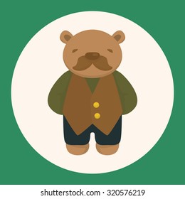 bear theme elements vector,eps