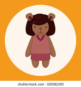 bear theme elements vector,eps