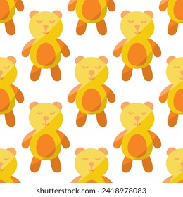 juguete de oso niños niños día juego de colores amigo patrón animal fondo textil