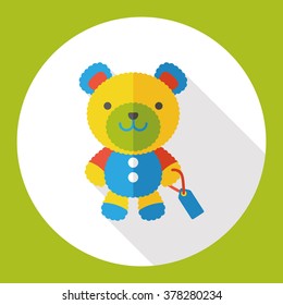 bear toy flat icon