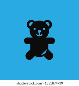 Bärenspielzeugsymbol, Vektorgrafik