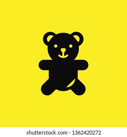 Bear Toy Icon Vector