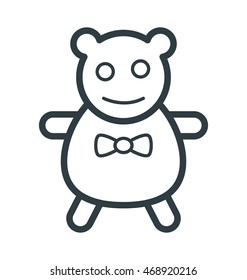 Bear Toy Vector Icon