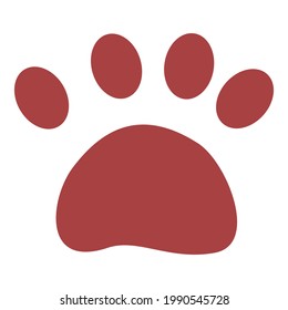Bear trail icon. Cartoon of Bear trail vector icon for web design isolated on white background