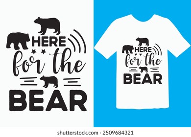 Bear T-shirt Design, poster, streetwear, urban design, hoodie, etc 