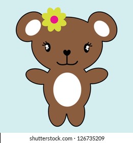 bear / T-shirt graphics / cute cartoon characters / cute graphics for kids / Book illustrations / textile graphic