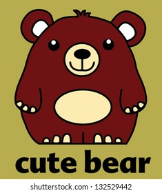 bear / T-shirt graphics / cute cartoon characters / cute graphics for kids / Book illustrations / textile graphic