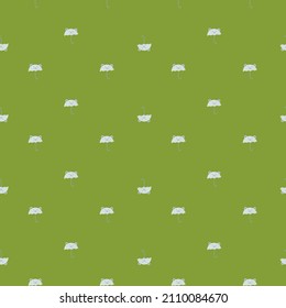 Bear umbrella seamless pattern. Funny characters background. Repeated texture in doodle style for fabric, wrapping paper, wallpaper, tissue. Vector illustration.
