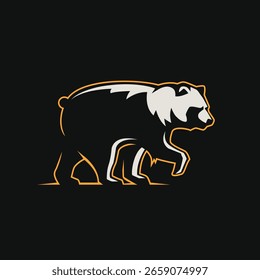 Logotipo moderno abstracto del Vector del oso