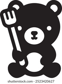 A Bear vector art design