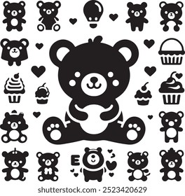 A Bear vector art design