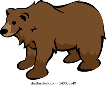 Bear Vector Cartoon Illustration