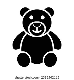 Bear Vector Glyph Icon For Personal And Commercial Use.
