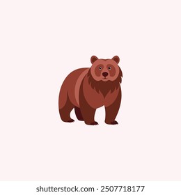 Bear  vector grizzly icon  illustation