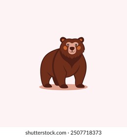 Bear  vector grizzly icon  illustation
