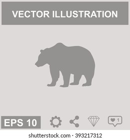 Bear vector icon.