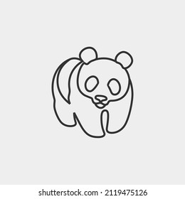 Bear vector icon illustration sign