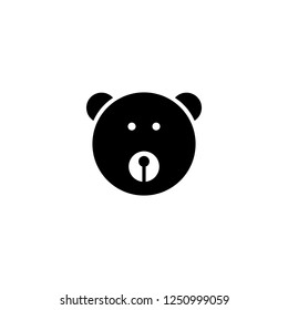bear vector icon. bear sign on white background. bear icon for web and app