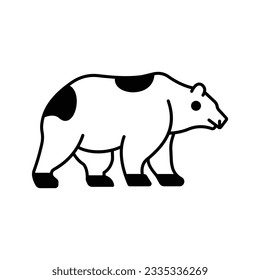 Bear Vector icon which can easily modify or edit

