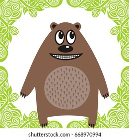 Bear. Vector illustration.