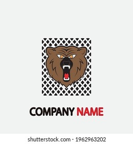 bear vector illustration design icon logo template