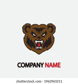 bear vector illustration design icon logo template