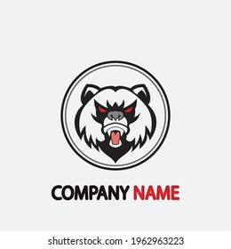 bear vector illustration design icon logo template