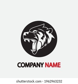 bear vector illustration design icon logo template