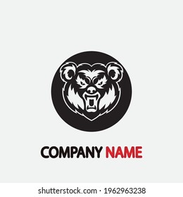 bear vector illustration design icon logo template