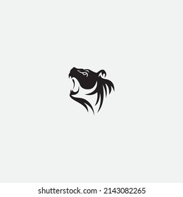 bear vector illustration design icon logo template