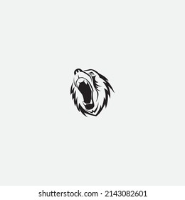 bear vector illustration design icon logo template