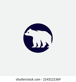 bear vector illustration design icon logo template