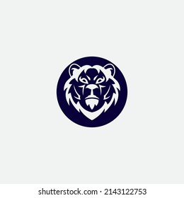 bear vector illustration design icon logo template