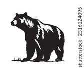 bear vector illustration, logo design