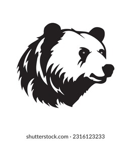 Ilustración del vector del oso, diseño del logotipo 