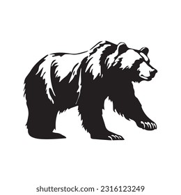 Bear vector illustration, logo design 