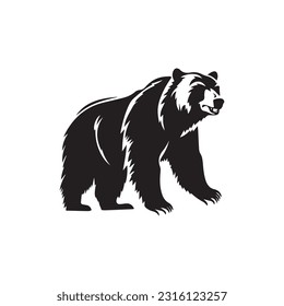 Bear vector illustration, logo design 