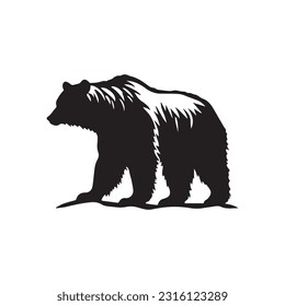 Bear vector illustration, logo design 