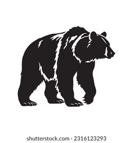 Bear vector illustration, logo design 