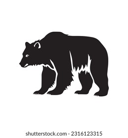 Bear vector illustration, logo design 