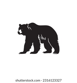 Bear vector illustration, logo design 