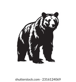 bear vector illustration, logo design