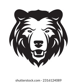 bear vector illustration, logo design
